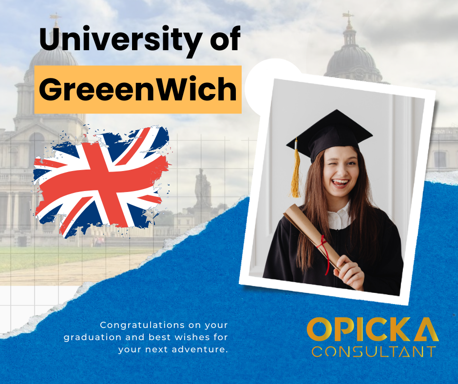 University of Greenwich – Apply through Opicka Consultant